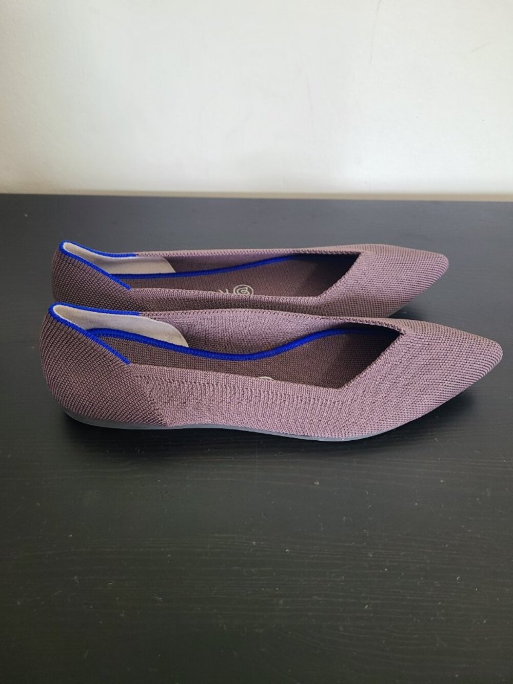 NWOT Rothy’s The Point Minl Brown Flats Shoes Size 9.5 - Picture 4 of 9